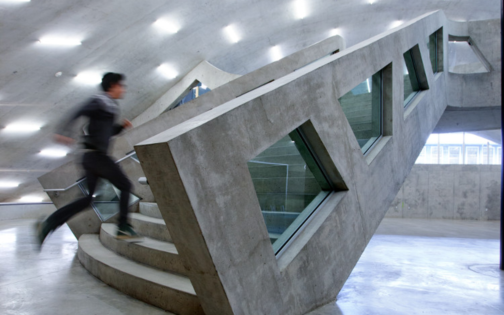 Stairs in Milstein Hall