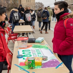 Students gather at SpringFest on Ho Plaza