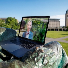 Photo of Bill Nye on a zoom 