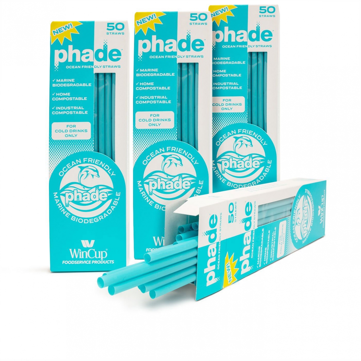 A set of Phade straw boxes