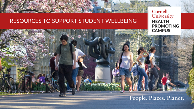 students walking on campus